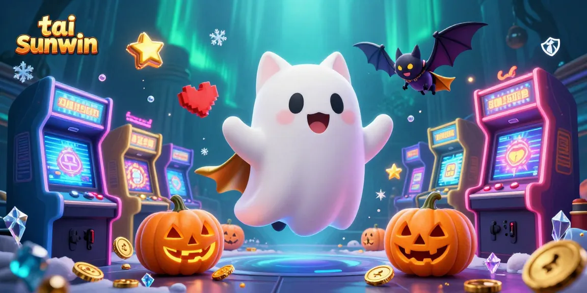 Experience thrilling gameplay at tai sunwin with enticing ghostly characters and vibrant casino elements.