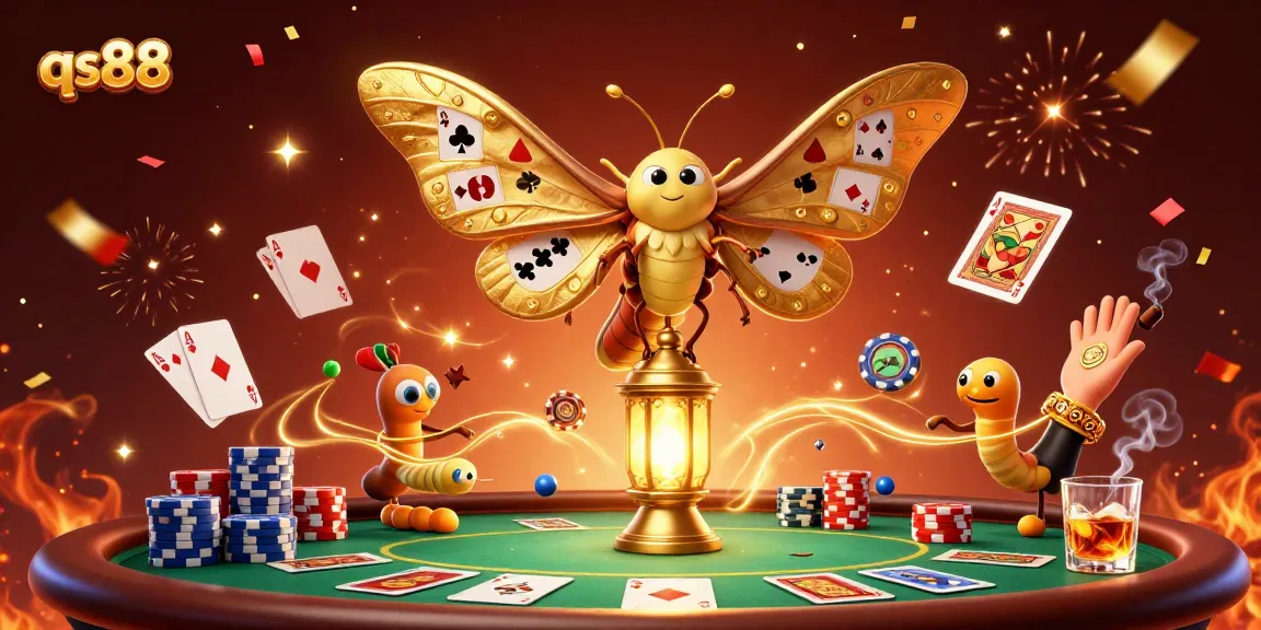 Engage in exciting gameplay with qs88 as the moth showcases vibrant casino scenes.