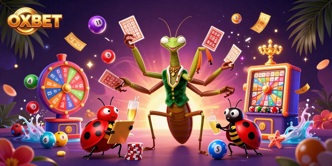 Experience the excitement of OXBET's vibrant casino atmosphere with dynamic characters and lively gaming elements.