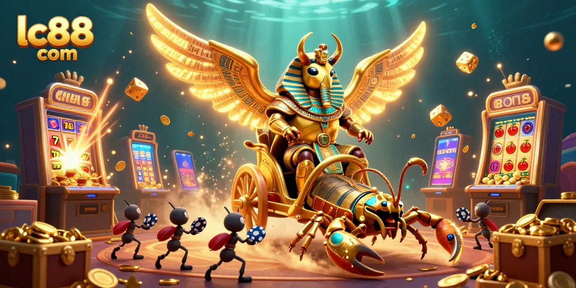 Experience thrilling jackpot wins with vibrant 3D gaming at lc88 com, featuring epic casino scenes.