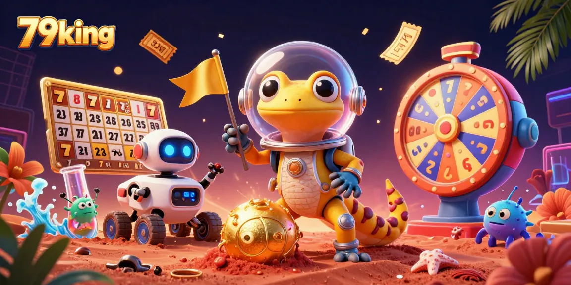 Engage with the thrilling world of 79king as a Martian gecko discovers a golden casino.