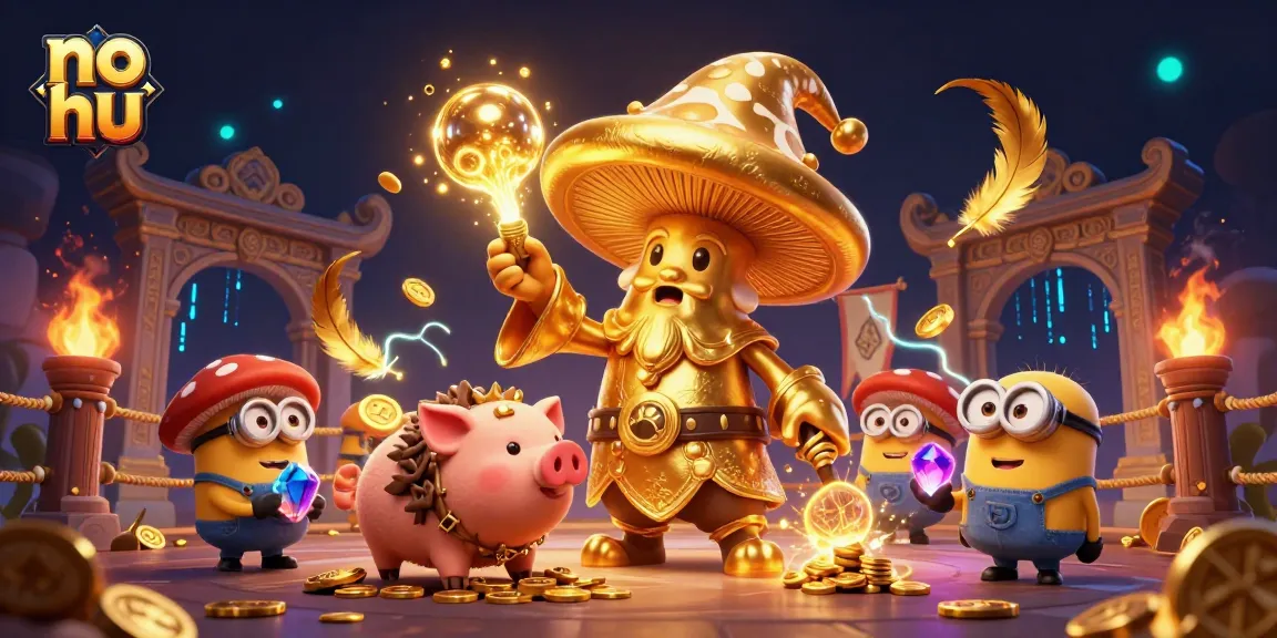 Spin the reels at no hu and discover treasures with the magical golden wizard and his companions.