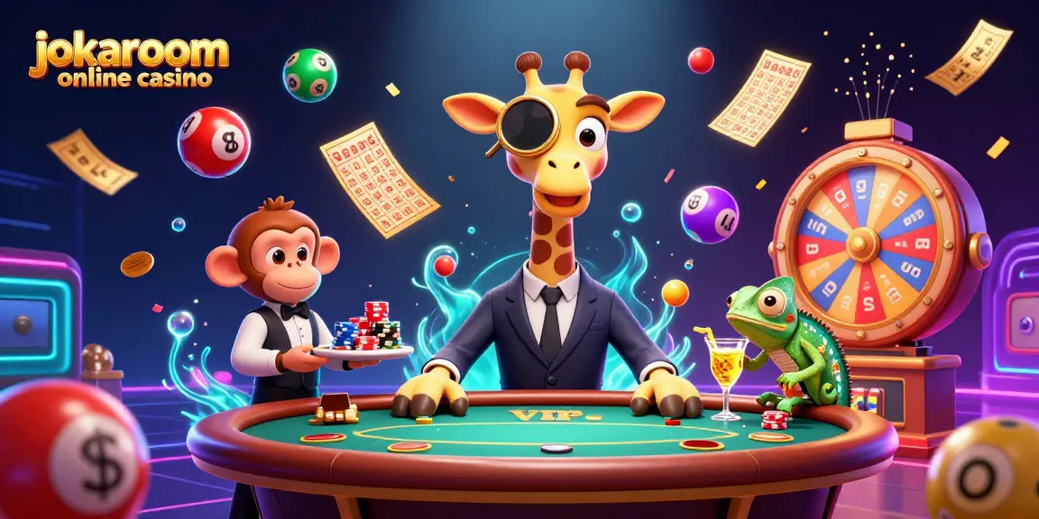 Experience exciting moments at jokaroom online casino with high-roller giraffe and playful characters