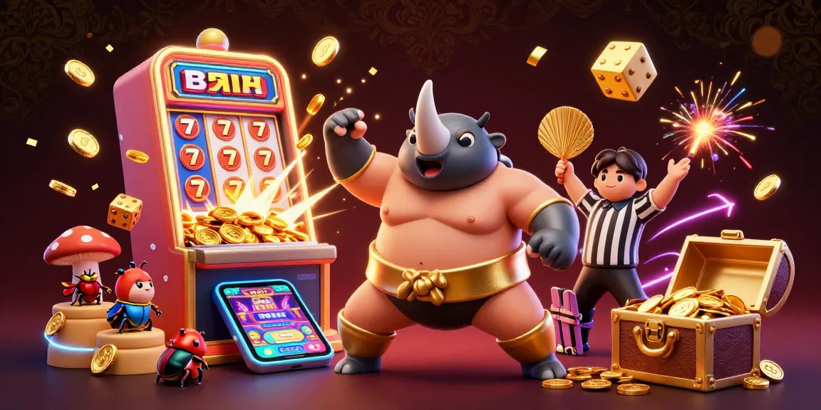 Win big with vua88 in vibrant casino-style scene featuring dynamic characters, slot jackpots, and intense excitement.