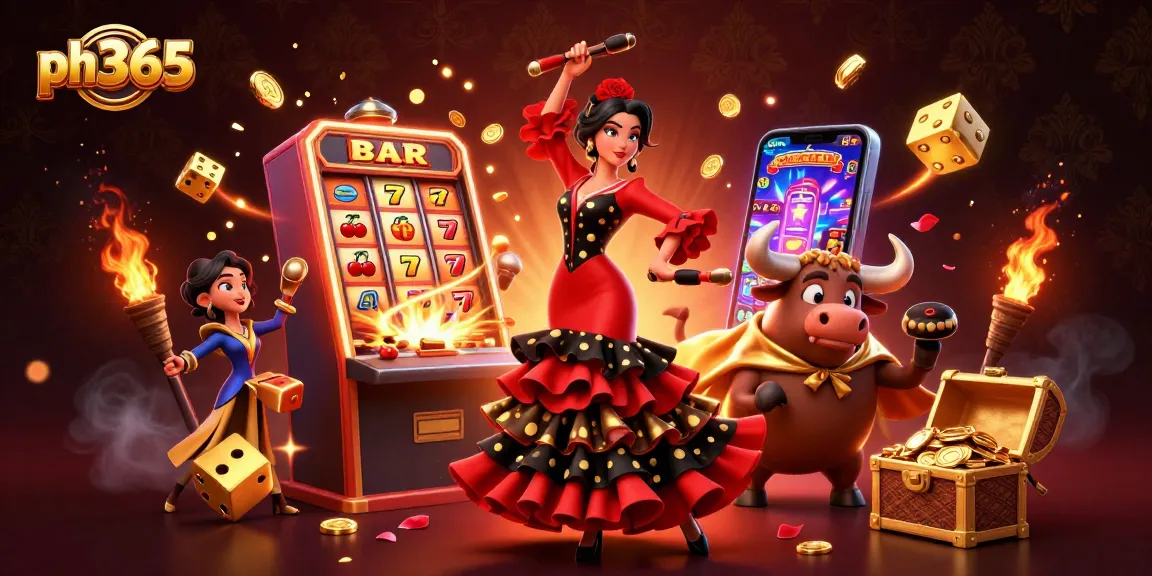 ph365 celebrates wins with a vibrant casino scene featuring exciting games and dynamic elements.