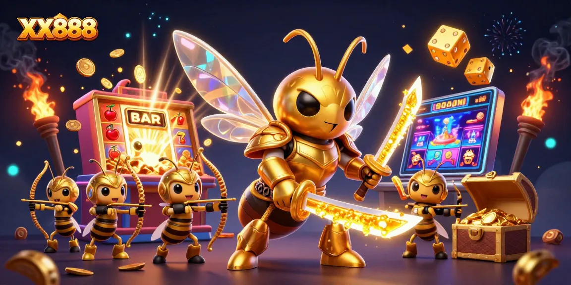Experience thrilling gameplay at XX888 with dynamic casino elements and vibrant characters in action.