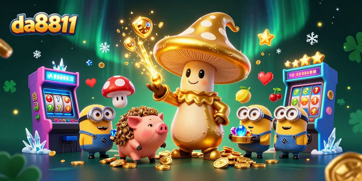 Experience winning with da8811 in an enchanting casino scene filled with magic and treasures.